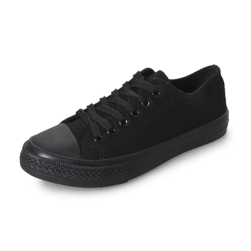 Fooraabo, Новая мода Женские кеды Обувь для девочек Летняя парусиновая обувь дышащая повседневная прогулочная обувь Tenis Для женщин - Цвет: 18 black
