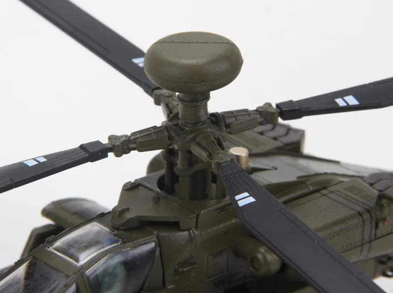 YJ 1/72 масштаб военная модель игрушки Boeing AH-64D вертолет Apache литой металлический самолет модель игрушки для подарка/коллекции