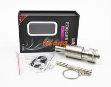 Аутентичные Yilong Электронных Сигарет Fogger 5.0 RTA РБА ввиду Распылитель Испаритель Из Нержавеющей Большой Дым Пара RDA Танк Kit