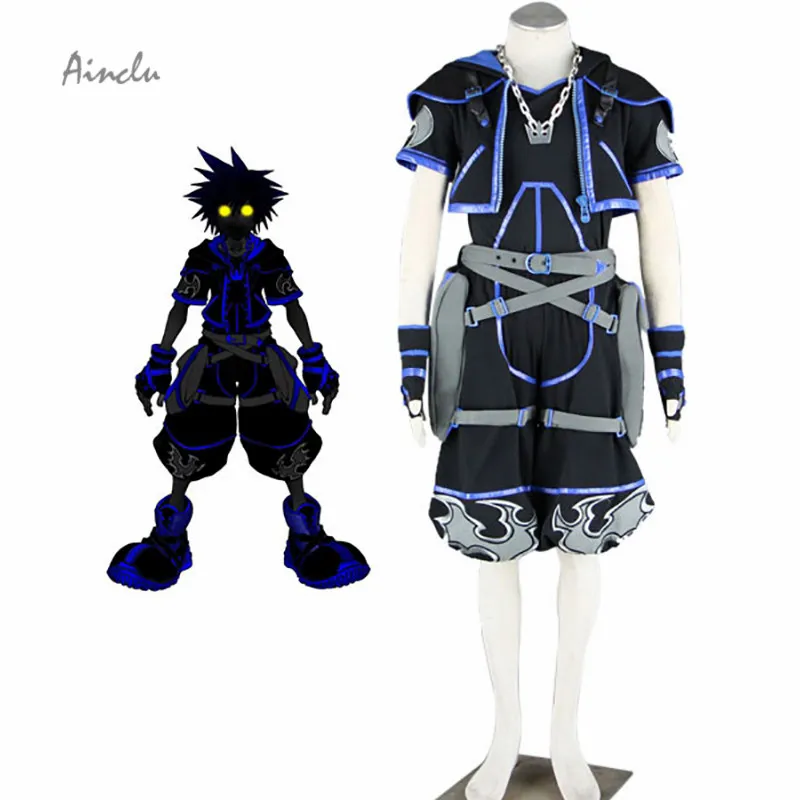 Costume Cosplay Per Uomo Adulto Sora Di Alta Qualità Kingdom Hearts Anti Sora Di Trasporto Libero