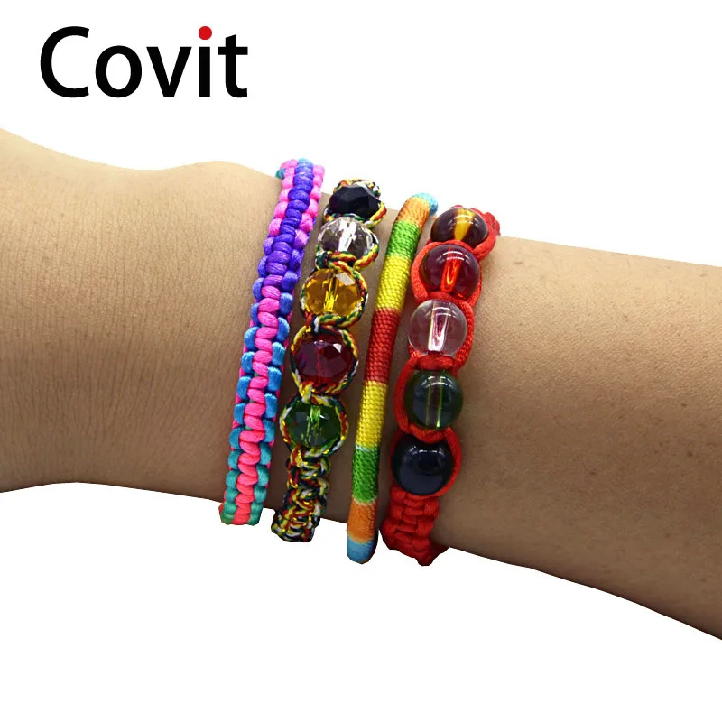 

1pc Ethnic Handmade Bracelet Summer Beach Bohemia Braid String Wrap Woven Rope Friendship Bracelets For Women Men