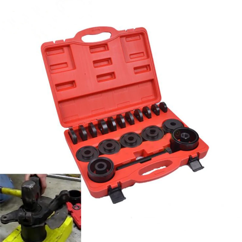 

23PC FWD Front Wheel Drive Bearing Removal Adapter Puller Pulley Tool Kit W/Case