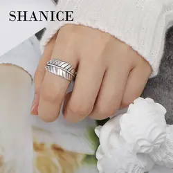 SHANICE бренд 100% знаменитостей 925 ювелирные изделия из стерлингового серебра модные открытые кольца для женщин bijoux en argent
