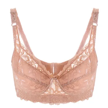 

Women Push up bra Sexy Lace floral Brassiere Underwire Padded Bralette Chic Mature Female Lingerie Size 32-48 A B C D cup BH