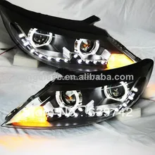 2011-2013 лет Sportage R светодиодный ангельские глазки фары для KIA TLZV2