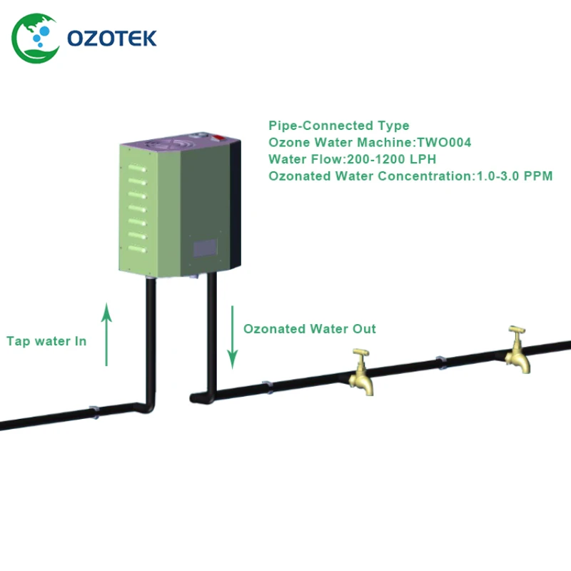 OZOTEK генератор озона воды TWO004 5000 мг/ч 1,0-3,0 PPM для промышленности Чистый Бесплатная доставка