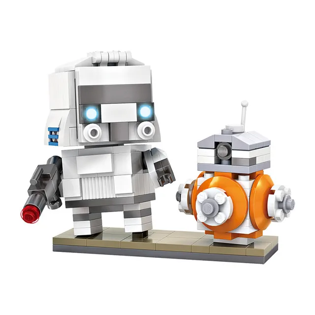 LOZ Star Wars Brick Heads Figure Mini Blocks Toy C3PO Stormtrooper Vader Yoda Assemblage Toy