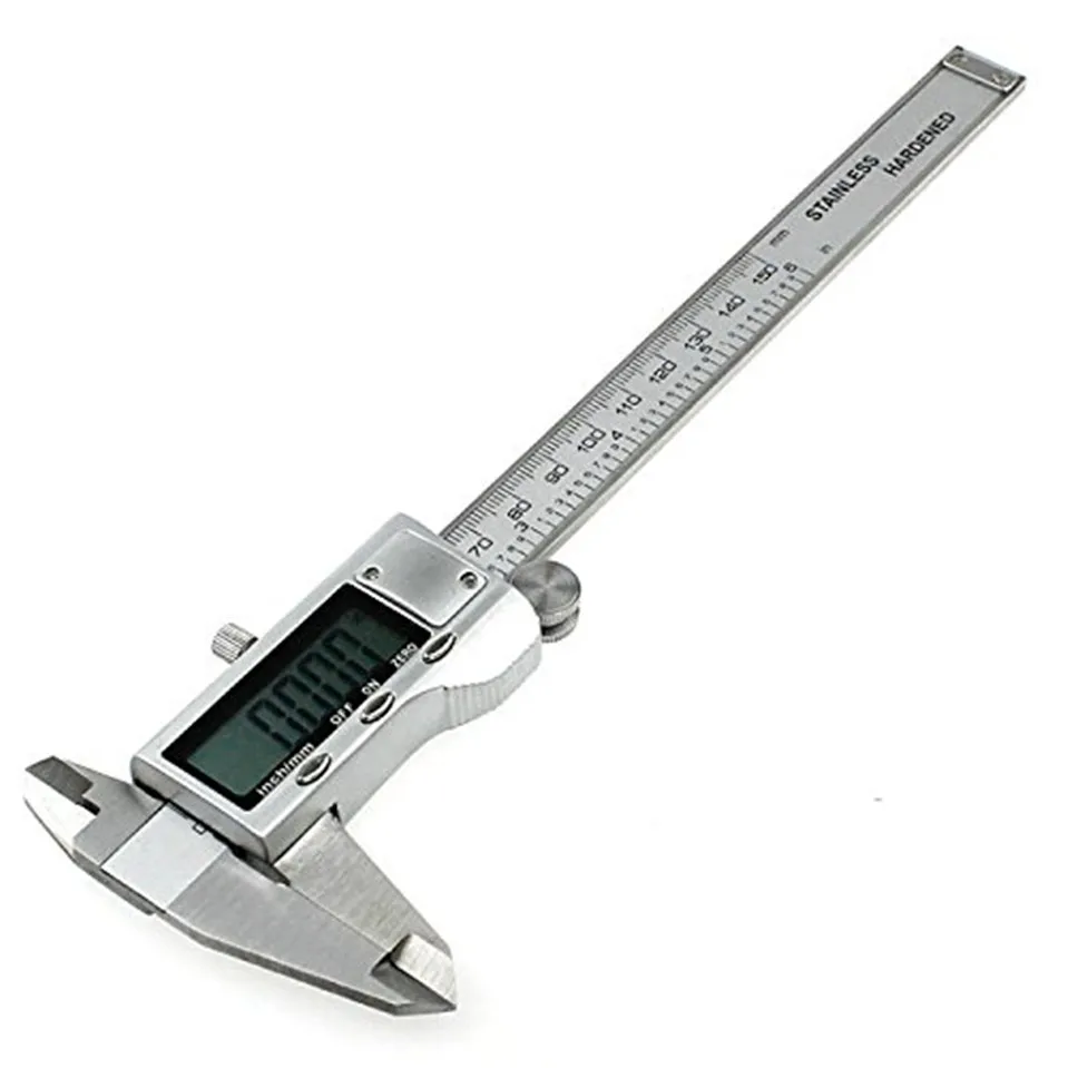 Металлический 6-дюймовый 150 мм Нержавеющая сталь электронный цифровой Верньер Штангенциркуль Микрометр измерительный инструмент