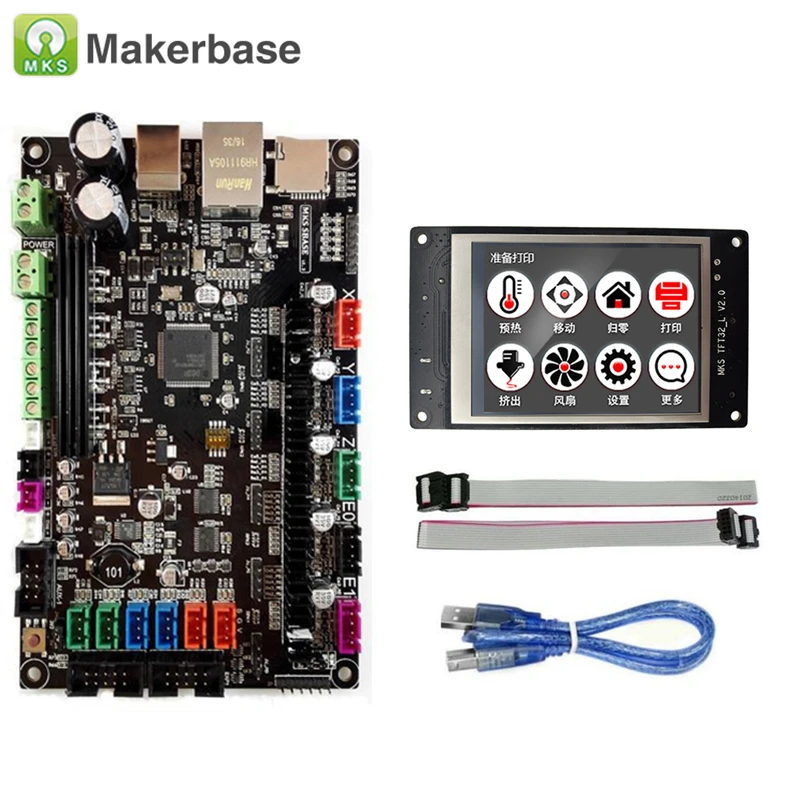 

32-bit Platform Control Board MKS SBASE V1.3 Open Source Smoothieboard with MKS TFT32 V3.0 Smart Display For 3D Printer Parts