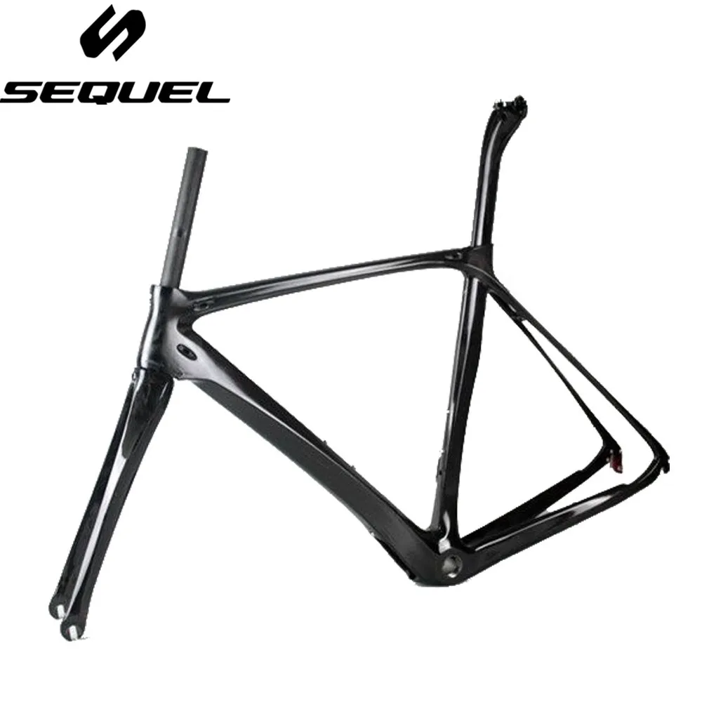 Карбоновая велосипедная Рама SEQUEL fiber bike frame Toray T800 telaio carbonio 2017 Di2 и механическая