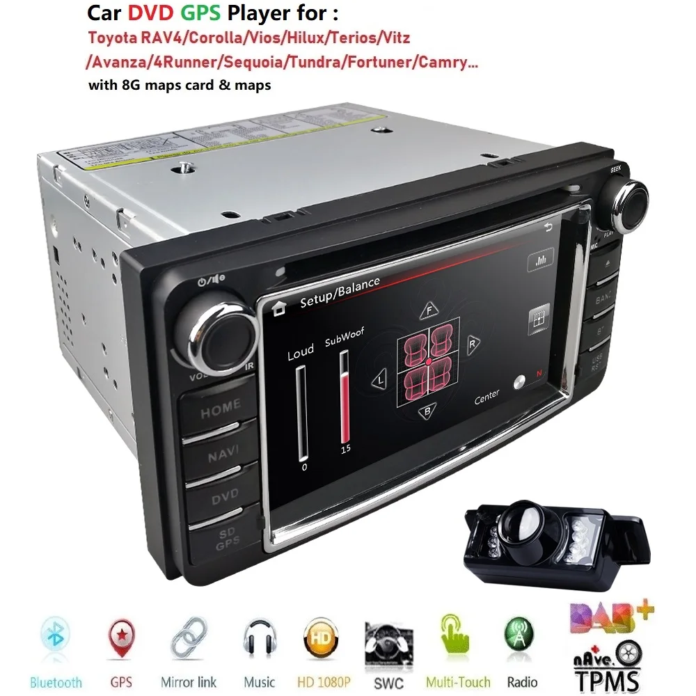Discount 2 DIN car dvd gps for toyota hilux prado corolla camry rav4 yaris Vios directions 2003-2008 SWC RDS BT SD Mirror-Link CAM MAP CD 3 Discount 2 DIN car dvd gps for toyota hilux prado corolla camry rav4 yaris Vios directions 2003-2008 SWC RDS BT SD Mirror-Link CAM MAP CD 3