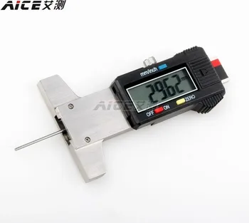 

Mini digital depth ruler/tyre pattern depth ruler/tread pattern ruler 0-30/50/100/150 mm stainless steel