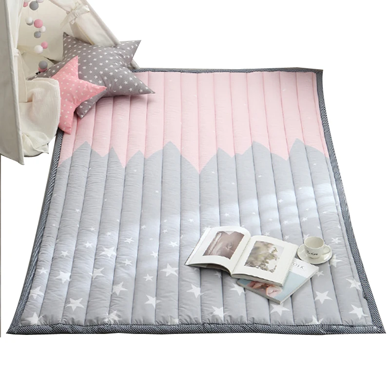 AKO Nordic Winter Korea Cloud Star children pure cotton padded mat