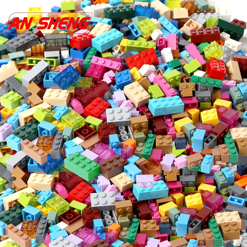 

1000/750/500/250 PCS Building Blocks Bricks Set Creator City DIY Creative Toys Educational Bulk Bricks Duploe Legoes