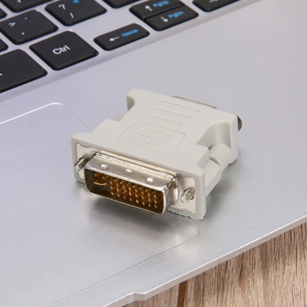 Адаптер DVI VGA конвертер 24 + 5 Pin папа Женский 1080P видео для HDTV монитора компьютера ПК