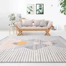 Collalily ковер килим геометрический Богемия индийский плед полосатый Современный серый розовый дизайн в скандинавском стиле