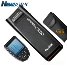 Godox AD200 200Ws ttl GN60 HSS Вспышка Встроенная 2,4G Беспроводная+ Xpro-C/N/F/S/O передатчик для Canon Nikon Fuji sony Olympus камера