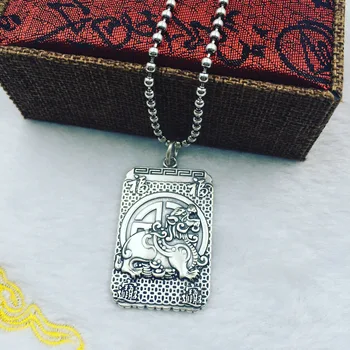 

S990 silver pendant generous desire to make money sweater chain pendant