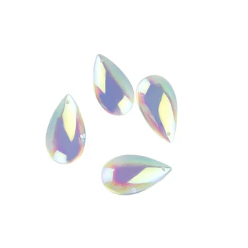 

30pcs 38MM AB Color Crystal Water Drop Prism Lamp Chandelier Parts Glass Chandelier Pendant For Wedding Decor