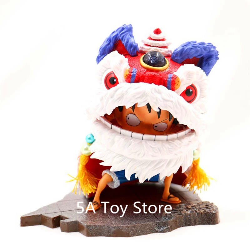 Anime One Piece Statue Luffy 18 Spring Festival Lion Dance Ver Wd Pvc Action Figure Collectible Model Toy Action Figures Aliexpress