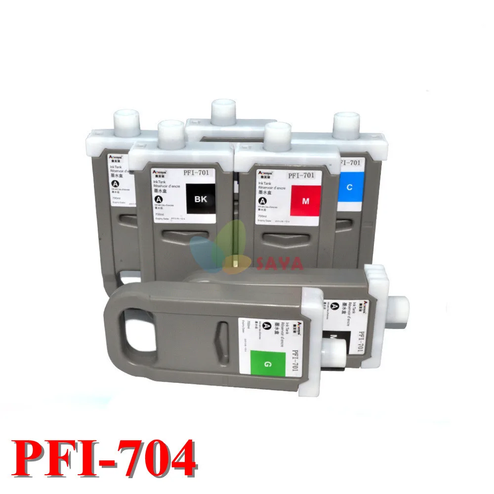 for Canon PFI704 Compatible Ink Cartridge For Canon iPF8300 printer Cartridge 700ml with chip