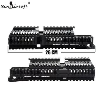 

AK 47 Tactical Quad Rail Picatinny Handguard System CNC Aluminum Full Length Tactical for AK AEG / GBB Rifles B30 B31 BD9263