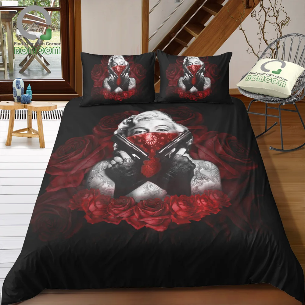 Bomcom 3d Digital Printing Duvet Cover Set Marilyn Monroe Beauty