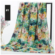 1 метр шифоновая набивная ткань для платья пальто шифоновая рубашка Расширительная юбка модное платье ткань CR-A146