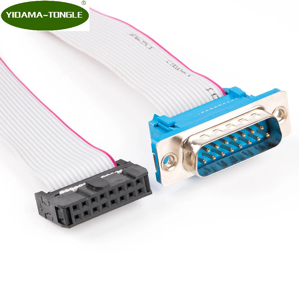 

DB15 to IDC16 Flexible Flat Ribbon Cable Extension Wires/Cores