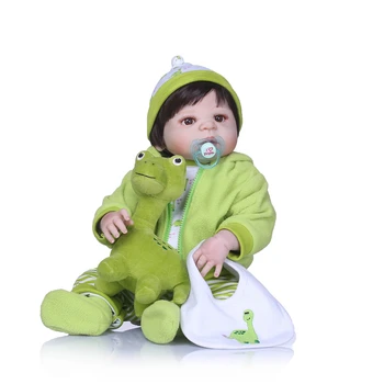 

Bebes reborn dinosaur cosplay NPK dolls 22inch full silicone reborn baby dolls newborn baby boy girl dolls for child gift