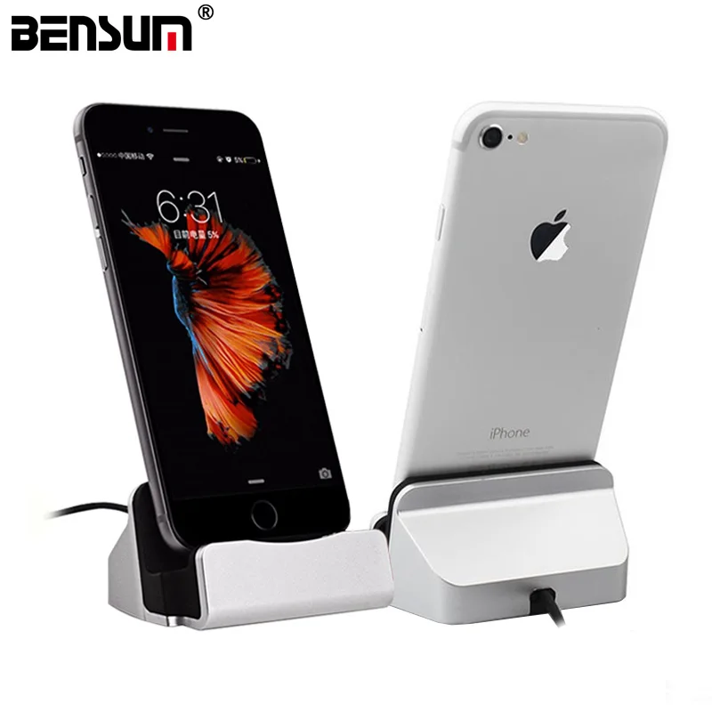 

BENSUM Brand Charger Charging Dock Station Cellphone Desktop Docking USB Cable Sync Data For iPhone Android Micro USB V8 Type-C