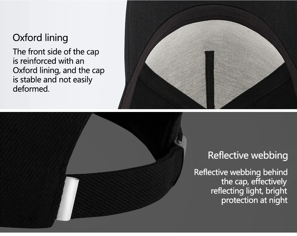 Original Xiaomi Mi Baseball Cap Unisex Popular Design Sweat Absorption Reflective Adjustable Snapback Hip Hop For Men and Women10