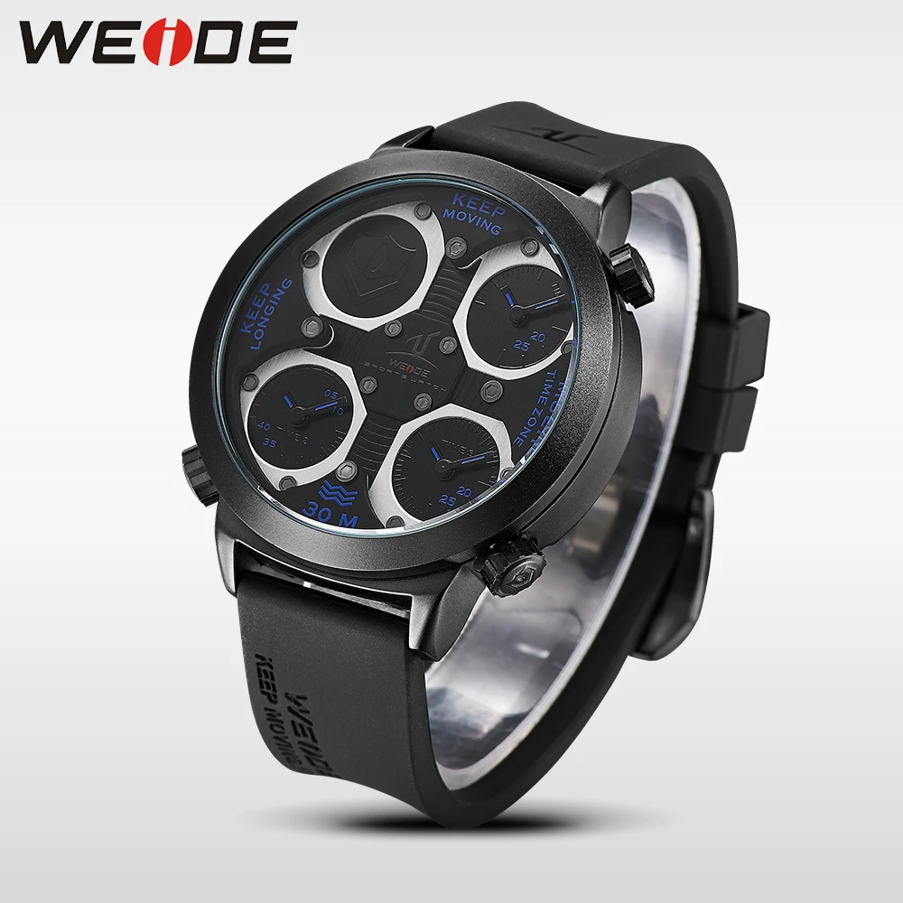

WEIDE Genuine Top Brand Military Watch Luxury Men Watch Multiple Time Zone Waterproof Sports Clock Relogio Masculino Gift UV1503