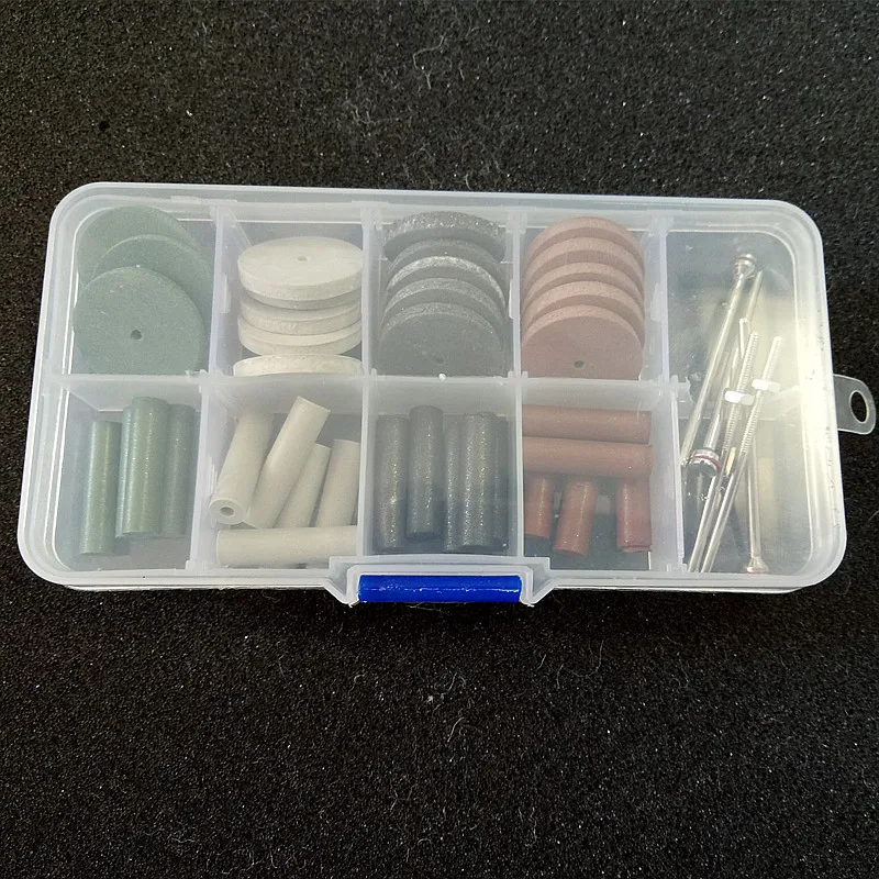 Goede Hoge Kwaliteit Nieuwe 1 Set Tandheelkundige Siliconenrubber Polijsten Slijpen Wielen Burs Grof Fijn Ultra Fijne 5 Schacht Doorn 2.35mm