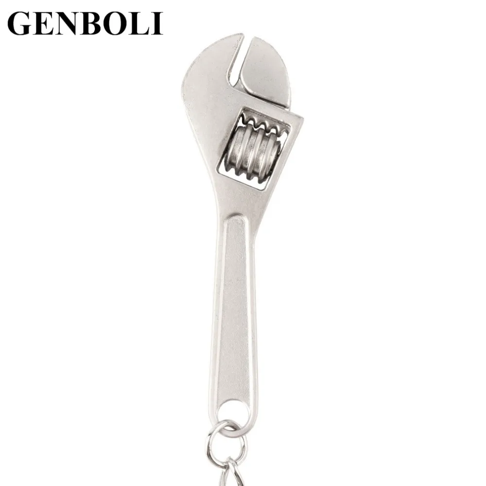 

Multifunctional 1pc New charming novelty Metal Adjustable Tool Wrench Spanner Key Chain Ring Keyring Pocket Tools