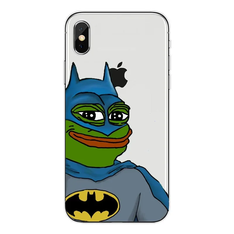 Для iPhone 11 7 7Plus 6S 6Plus 8 8Plus XS MAX XR SE Pepe Memes Sad Frog Мягкий ТПУ чехол для телефона Модный Зеленый Sad лягушонок Пепе чехол - Цвет: TPU