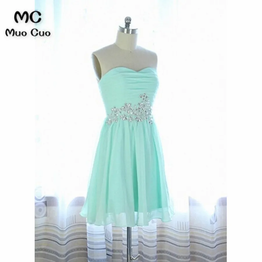 Handmade Simple and Cute Chiffon Sweetheart Prom Dresses, Short Prom Dresses, Prom Dresses , Homecoming Dresses, Graduation Dresses6