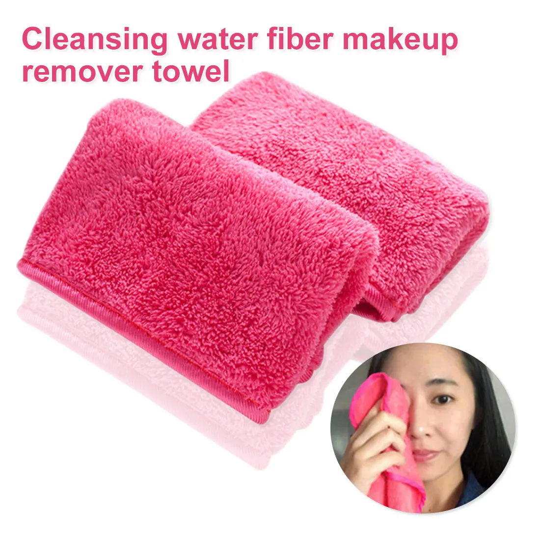 

Makeup Remover 40*18CM Microfiber Cloth Pads Remover Towel Face Cleansing Makeup
