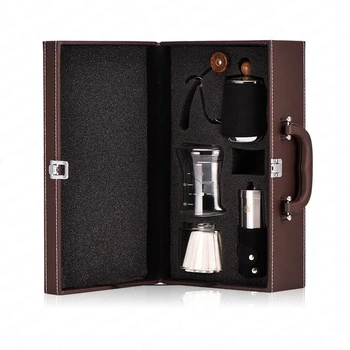 

Hand-washed Coffee Pot Set Drip Pot Long Mouth Thin Mouth Pot Hand-cranked Grinder Coffee Machine Utensils Gift Box Tea Sets