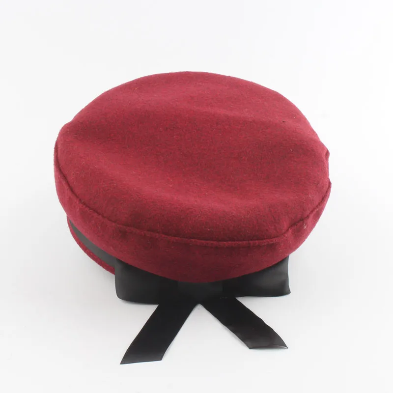 Модная шерстяная шляпа весна осень ретро женские шапки Повседневная Уличная плоская кепка Snapback Военная Кепка восьмиугольная шляпа
