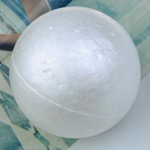 

10 x Christmas Decoration Modelling Craft Polystyrene Foam Ball Sphere 10cm---White