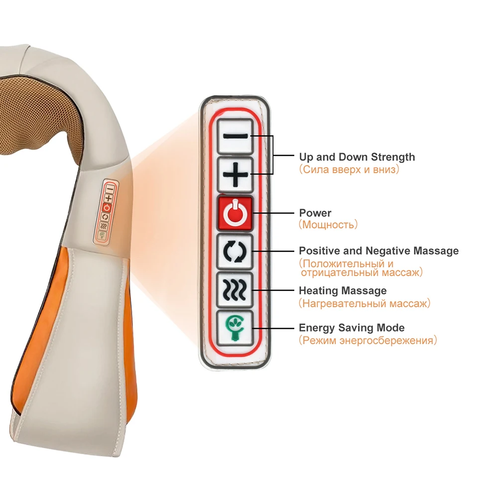 OLIECO автомобиль инфракрасный электрический шейный массажер домашний Подогрев шиацу массаж тела Подушка глубокий kneed массаж спины плечо машина