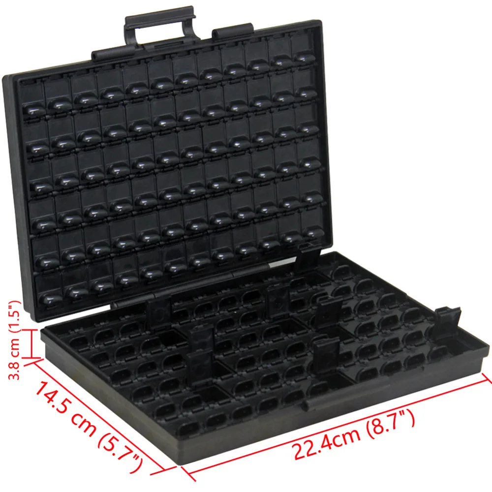 AideTek 6 BOX-ESD безопасный SMD IC Box W/144 бункеров анти-статика SMD SMT Организатор транзистор диод пластик Часть box lable 6 BOXALLAS