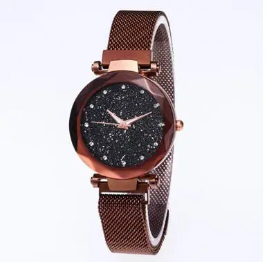 

Luxury Women Watches Ladies Magnetic Starry Sky Clock Fashion Diamond Female Quartz Wristwatches