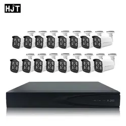 H.265 5.0MP комплект ip-камеры металл открытый с 4 K 25ch NVR ONVIF частный протокол CCTV Системы сети P2P наблюдения удаленного просмотра
