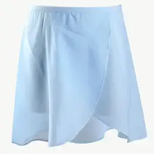 Классическая шифоновая юбка для балета 95 до 155 см базовая одежда эластичная резинка на талии, розовый, фиолетовый, черный, белый, синий цвета