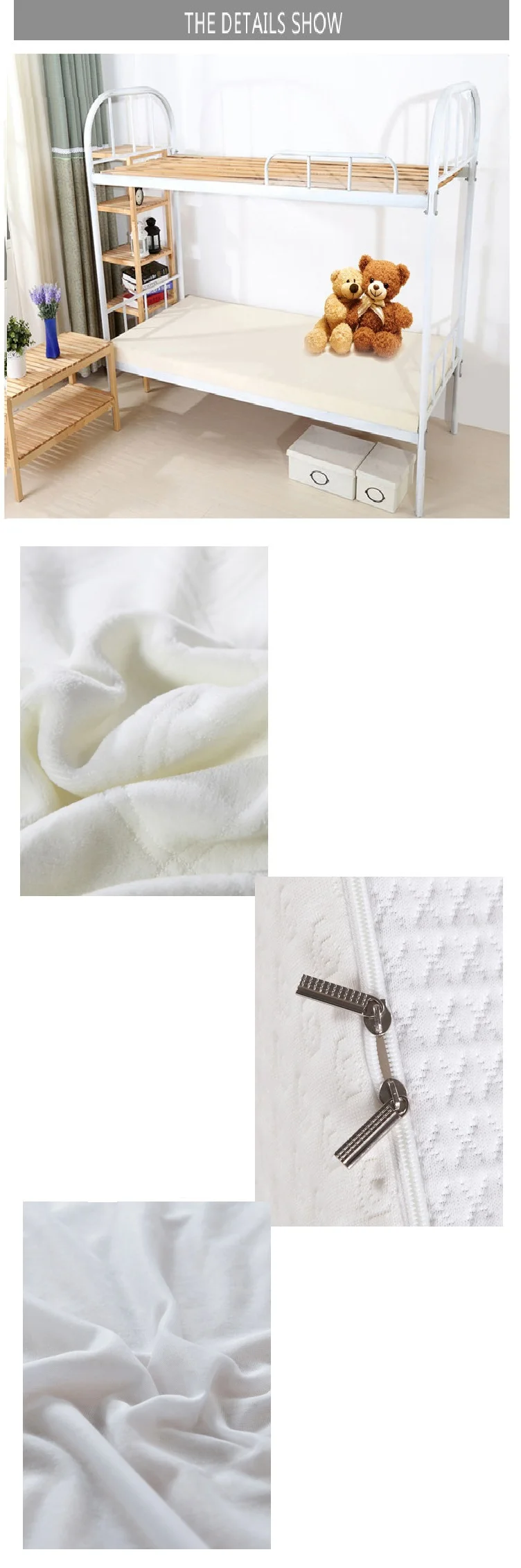 Односпальная кровать Стиль Высокая Устойчивость пены памяти матрас студенческого общежития белый Высокое качество толстый теплый удобный матрас