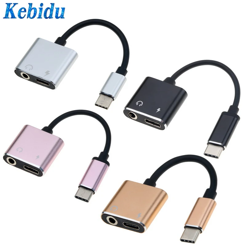Адаптер Kebidu USB C Type c к 3 5 мм зарядное устройство аудиокабель разъем для наушников