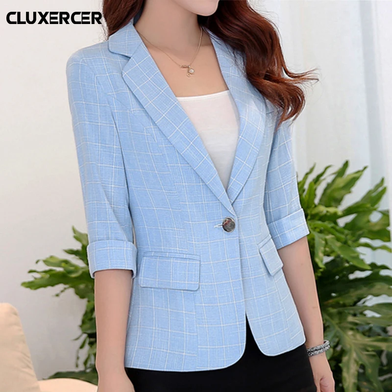 

Blazer mujer Plus Size Elegant Business Lady Jacket New 2018 Women Full Sleeve Work Blazer Female Casual Coat casaco feminino