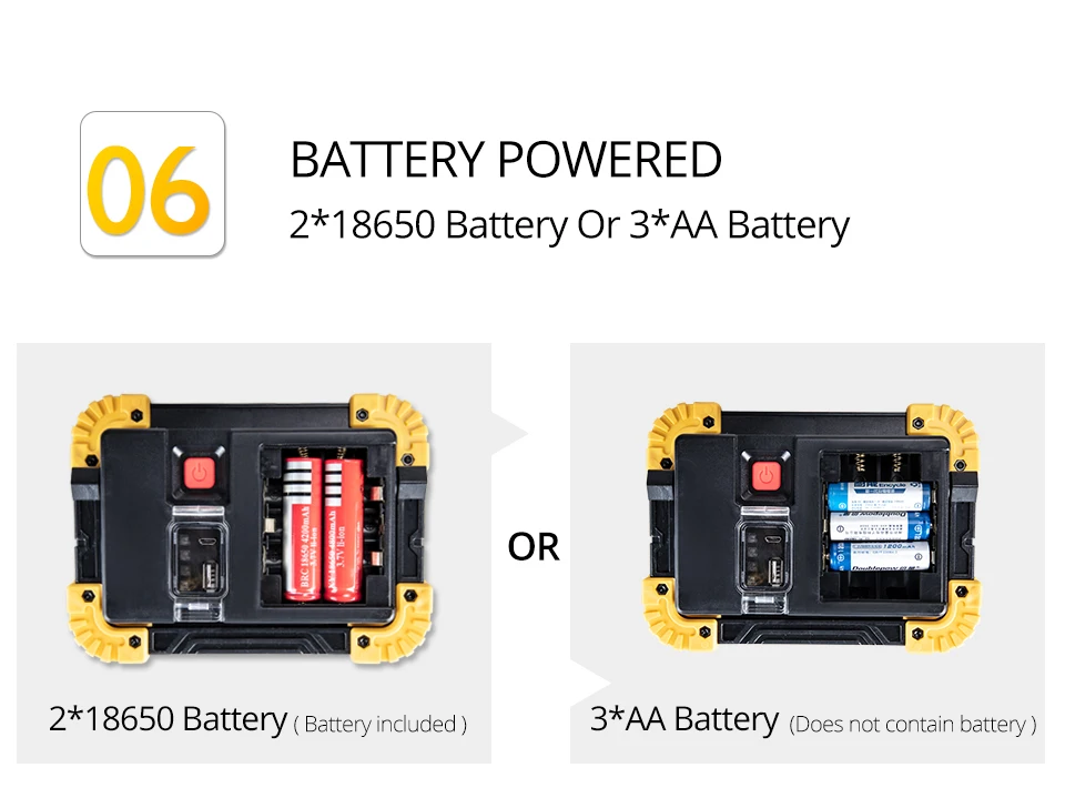 20W COB LED Flood Light Outdoor Led Light Portable Spotlight USB Rechargeable Work Camping Garden Tent Led Reflector Floodlight (12)